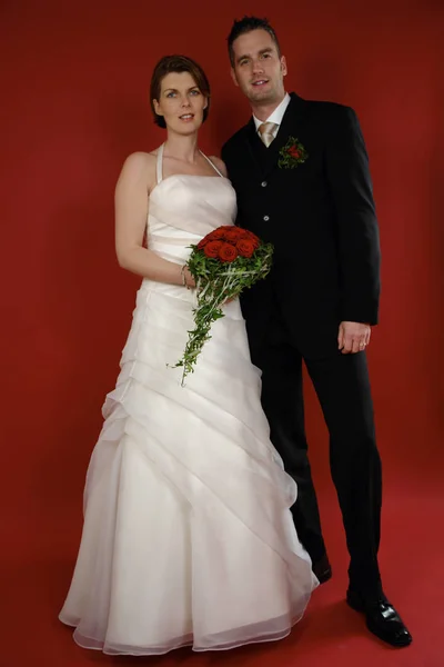 Sposa Sposo Donna Abito Sposa Uomo Abito — Foto Stock