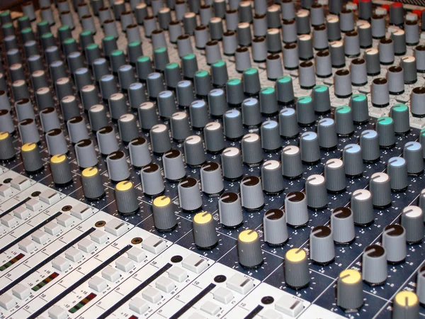 Equalizzatore Del Suono Mixer Audio — Foto Stock