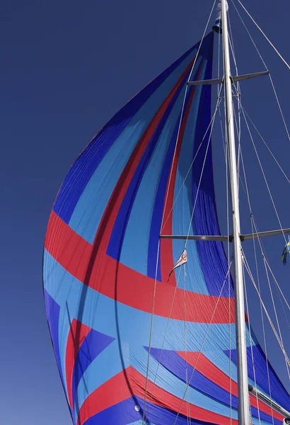 Set Spinnaker Yacht — Stock Photo, Image