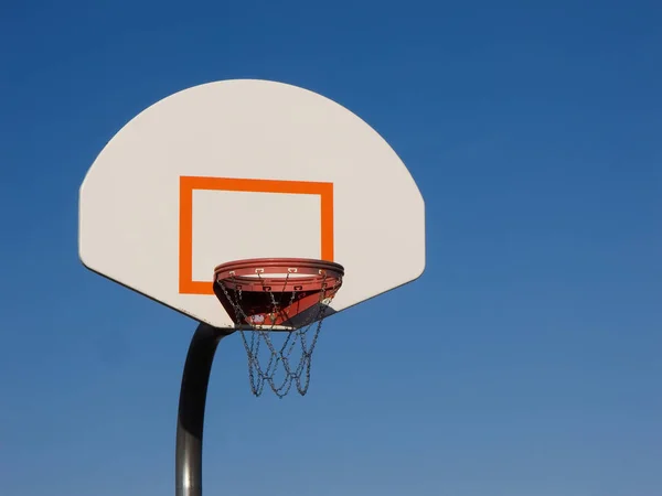 Basket Hoop Och Ryggstöd — Stockfoto