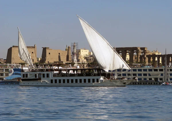 Paisaje Nile Luxor — Foto de Stock