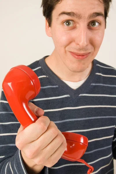 Hombre Con Teléfono —  Fotos de Stock