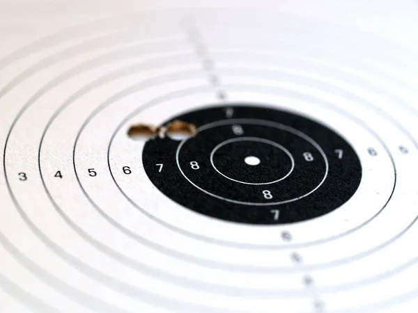 close up of a dart target