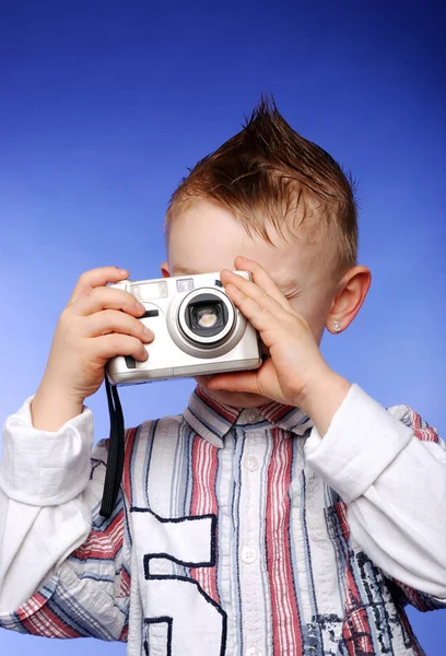 Ritratto Bambino Carino Concetto Infanzia Felice — Foto Stock