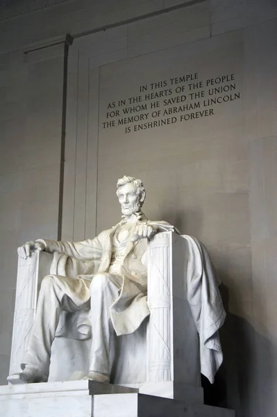 Abraham Lcolorn Statue Washington Usa — Foto de Stock