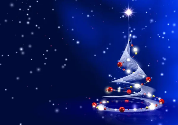 Kerstboom Dennenboom — Stockfoto
