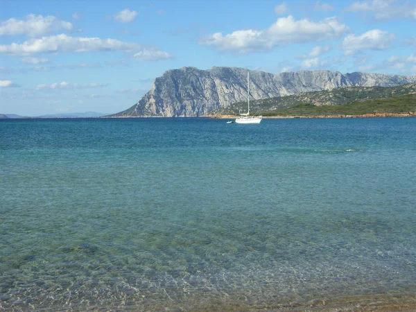 Einsamer Paradiesischer Strand Der Costa Smeralda Sardinien Musste Die Suchbegriffe — Stockfoto