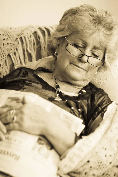 Πορτρέτο Της Χαριτωμένης Γιαγιάς — Φωτογραφία Αρχείου