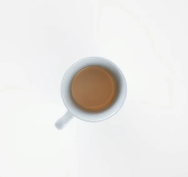 Φλιτζάνι Καφέ Λευκό Φόντο — Φωτογραφία Αρχείου