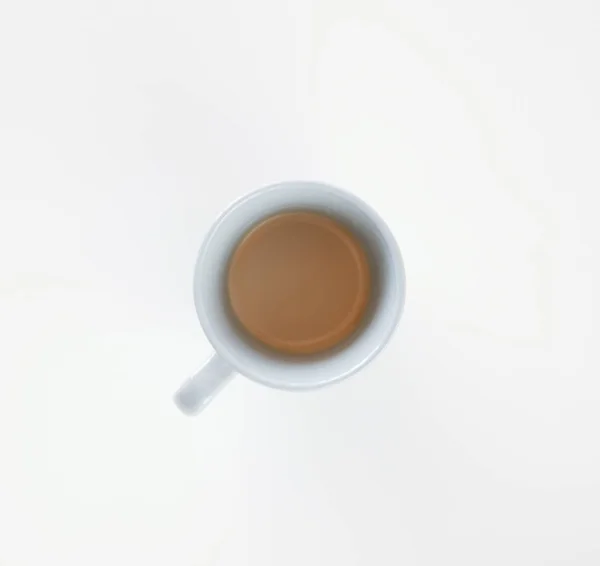 Tazza Caffè Sfondo Bianco — Foto Stock