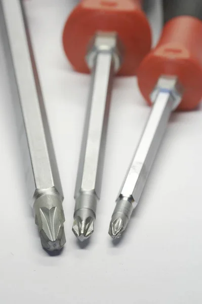 Phillips Screwdrivers Background Close — Foto de Stock