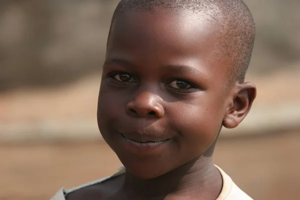Portret Chłopca Uganda — Zdjęcie stockowe