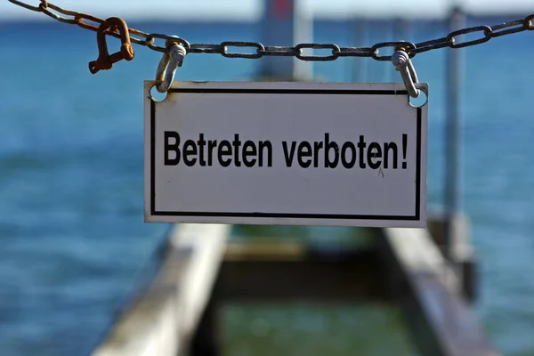 Schild Strand — Stockfoto