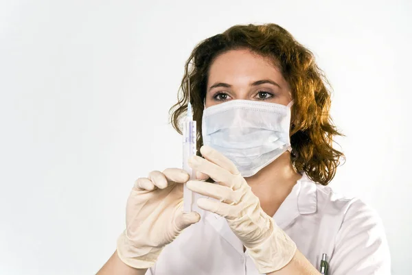 Doctor Syringe Health Care — Stock Photo, Image