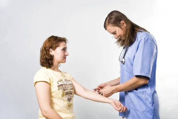 Médecin Avec Patient Soins Santé — Photo