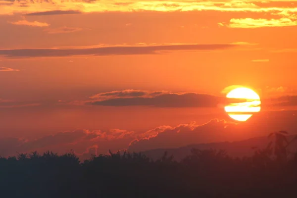 Krásný Výhled Západ Slunce — Stock fotografie