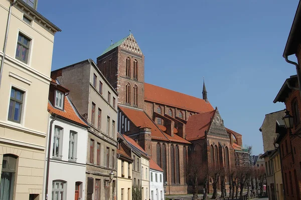 Nikolai Igreja Wismar Gótico Tardio — Fotografia de Stock