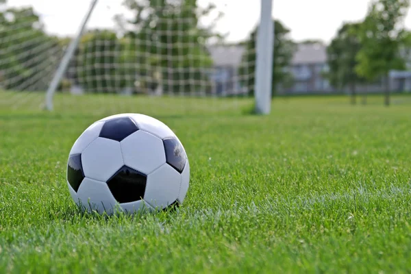 Soccer Ball Goal Background — Stock Photo, Image