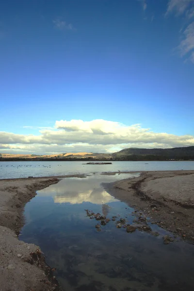 Nubes Sobre Lago Rotorua — Foto de Stock