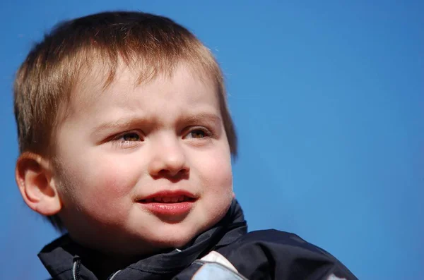 Vista Panorámica Del Niño Pequeño Lindo —  Fotos de Stock