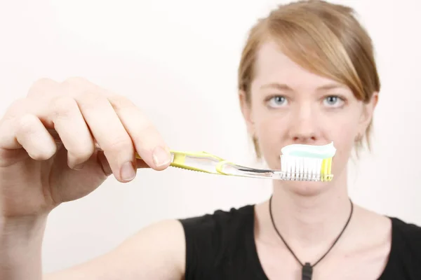 Concepto Cuidado Dental Higiene Dental —  Fotos de Stock