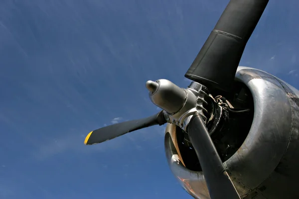 Staré Letadlo Obloze — Stock fotografie