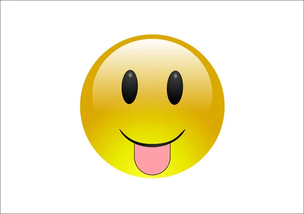 Aqua Emoticon Grafisk Konst Tease — Stockfoto