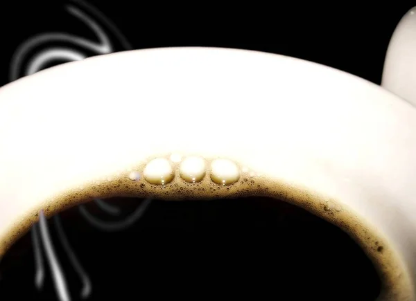 Kaffeebohne Auf Weißem Hintergrund Nahaufnahme — Stockfoto