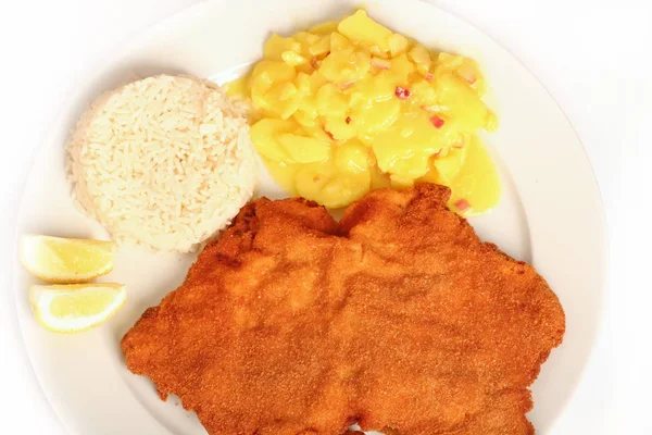 Deliciosa Cena Cocinada Cerca —  Fotos de Stock