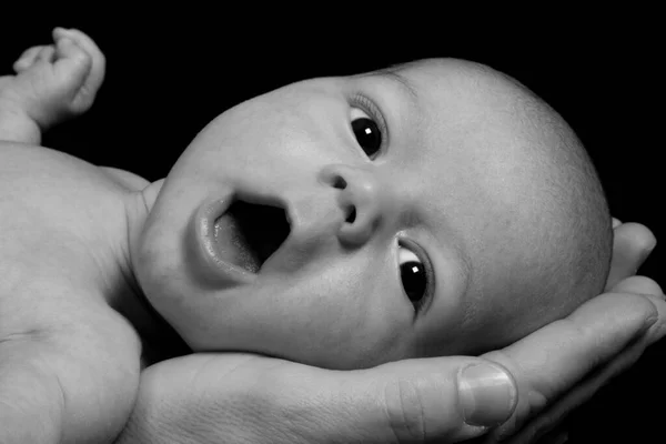 Primer Plano Retrato Lindo Bebé — Foto de Stock
