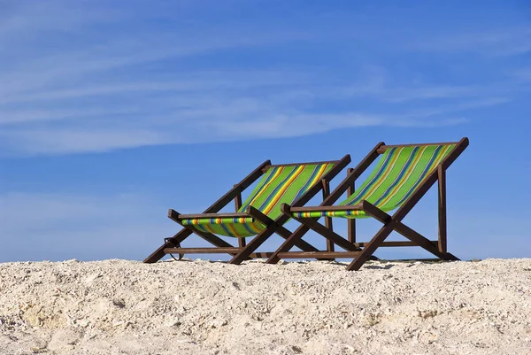 Strandstolar Badort — Stockfoto