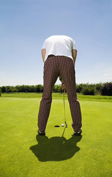 成人高尔夫球杆的景观 — 图库照片