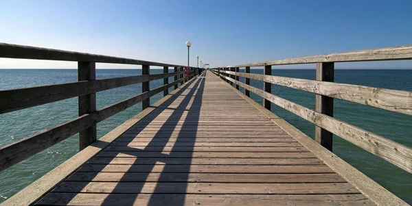 Muelle Madera Mar —  Fotos de Stock