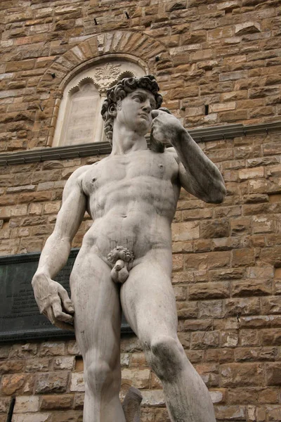 Скульптура Давида Микеланджело — стоковое фото