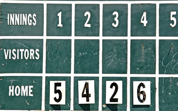 Ouderwets Score Board — Stockfoto