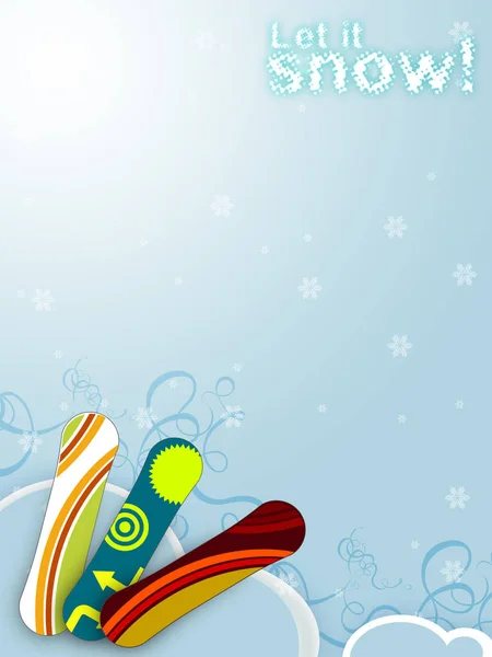 Vector Ilustración Fondo Navidad Con Muñeco Nieve —  Fotos de Stock