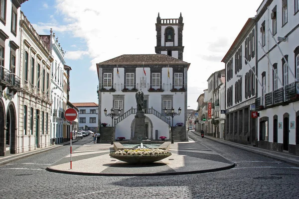 Azores Rathaus Ponta Delgarda — Fotografia de Stock