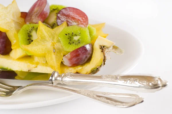Salada Frutas Quarto Abacaxi — Fotografia de Stock