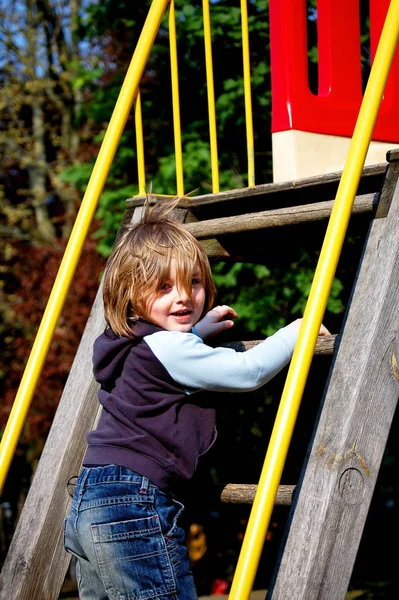 Niedliches Kinderporträt Glückliche Kindheit — Stockfoto