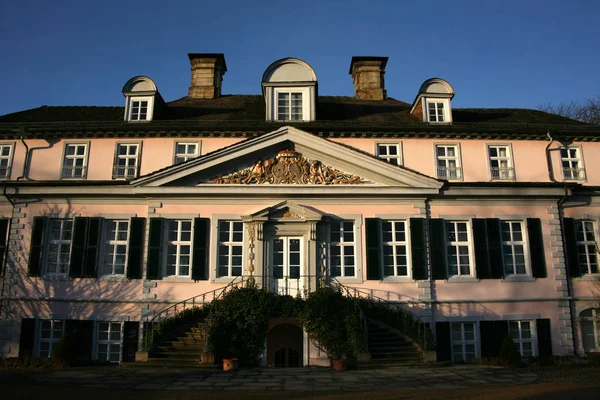 Malebný Pohled Majestátní Středověkou Hradní Architekturu — Stock fotografie