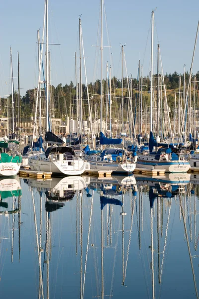 Meereslandschaft Yachthafen Von Meer — Stockfoto