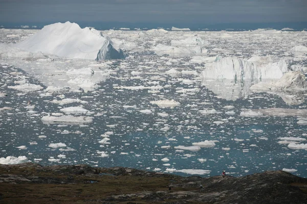 Laguna Glaciar Iceberg Congelado Blanco Cambio Climático —  Fotos de Stock