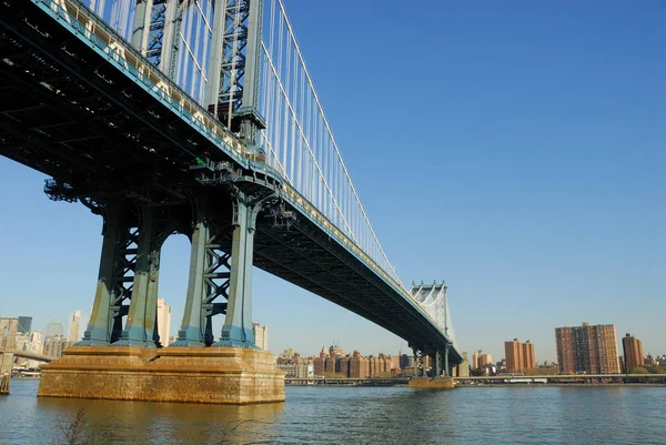 Ponte Manhattan Nella Città New York — Foto Stock