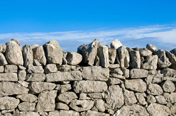 Muri Pietra Nel Burren Ireland — Foto Stock