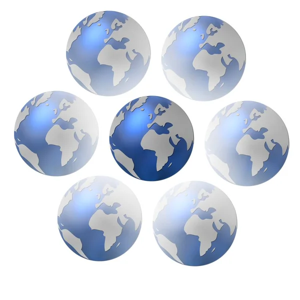 Earth Globe World Map — Stock Photo, Image