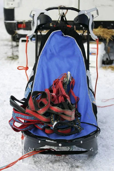 Kışın Kayak Ekipmanları — Stok fotoğraf