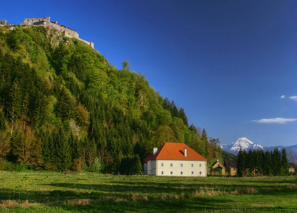 Замок Ленскрон Каринтії — стокове фото