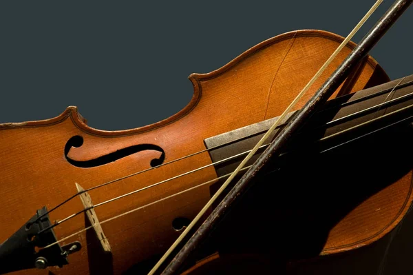 Violin Musical Instrument Close — Stock Photo, Image