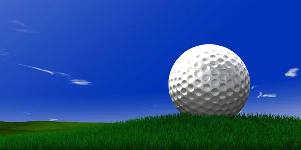 Golfball Feldsportspiel — Stockfoto