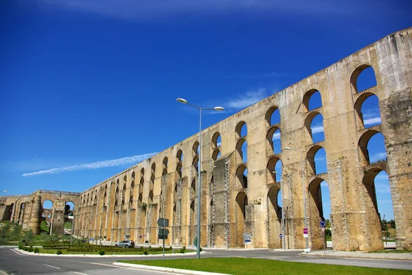 Aqueduto Cidade Velha Elvas — Fotografia de Stock